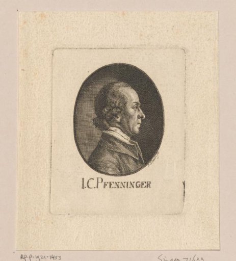 Portrait of Johann Konrad Pfenninger