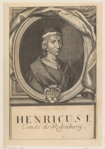 Portrait of Heinrich I von Rothenburg, Bishop of Würzburg