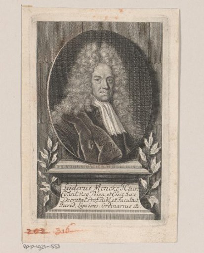 Portrait of Lüder Mencke