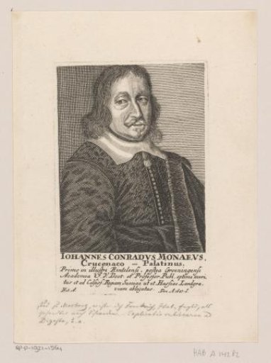 Portrait of Johannes Conradus Monaeus