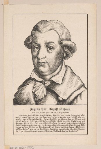 Portrait of Johann Carl August Musäus