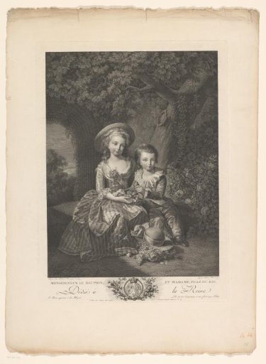 Louis Joseph of France and Marie Thérèse Charlotte of France in childhood