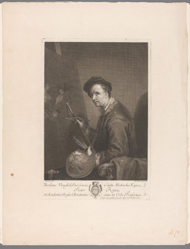 Portrait of Nicolas Vleughels at His Easel