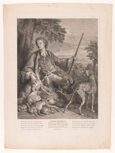 Portrait of Alexandre-François Desportes after the hunt