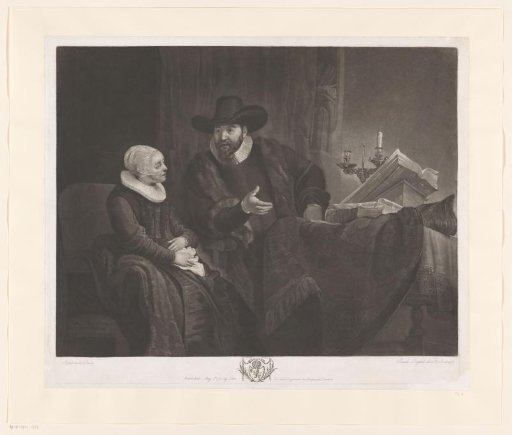 Portrait of Cornelis Claesz. Anslo and Aaltje Schouten
