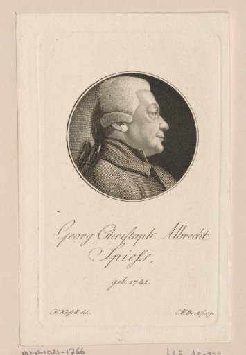 Portrait of Georg Christoph Albrecht Spieß
