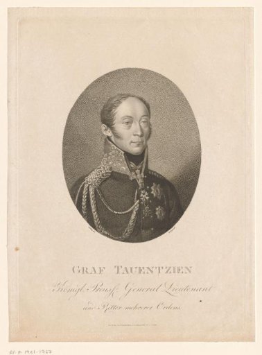 Portrait of Friedrich Bogislaw Emanuel Tauentzien von Wittenberg