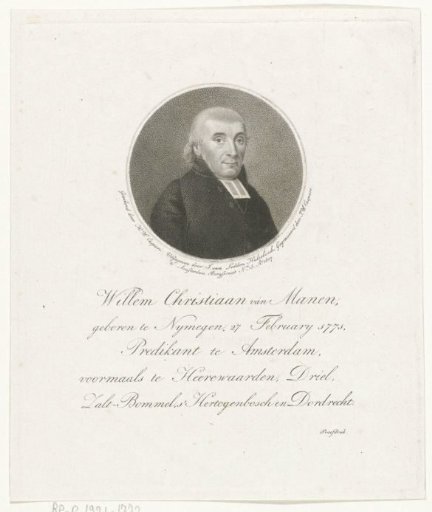Portrait of Willem Christiaan van Manen