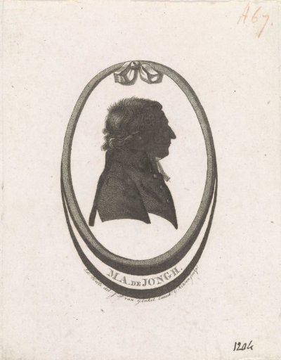 Silhouette Portrait of Martinus Adrianus de Jongh