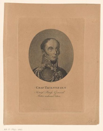 Portrait of Friedrich Bogislaw Emanuel Tauentzien von Wittenberg