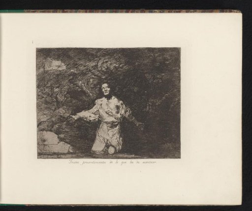 Kneeling Man in a Dark Cave
