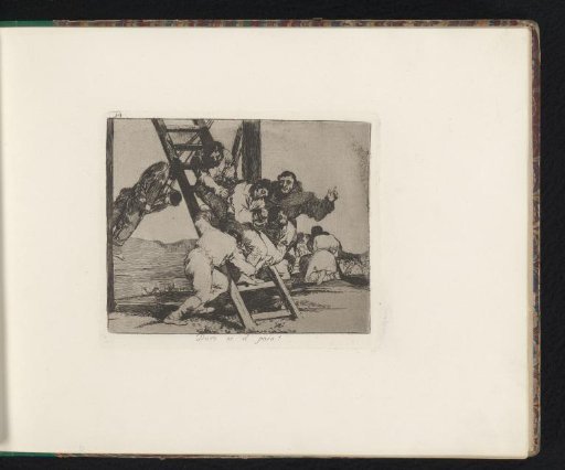Muzzled Man Hauled up to a Gallows