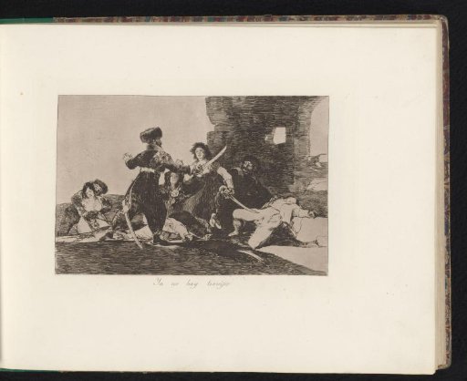 Soldiers with Drawn Swords Threaten Women