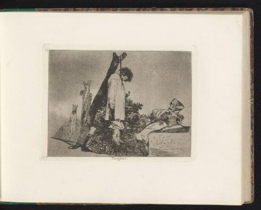 Soldier resting near a hanged man