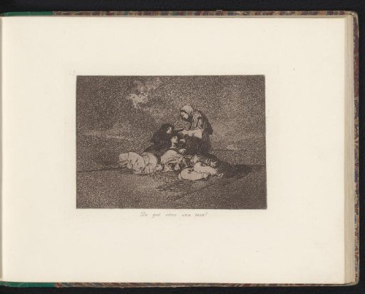 Woman feeding three others with one bowl