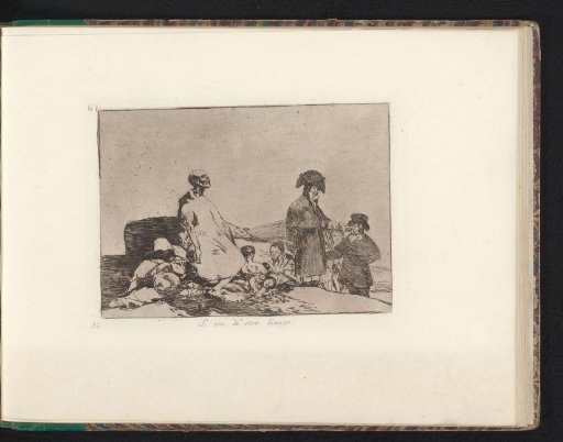 Richly dressed figures beside wounded and dead