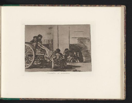 Corpses being carried from a cart