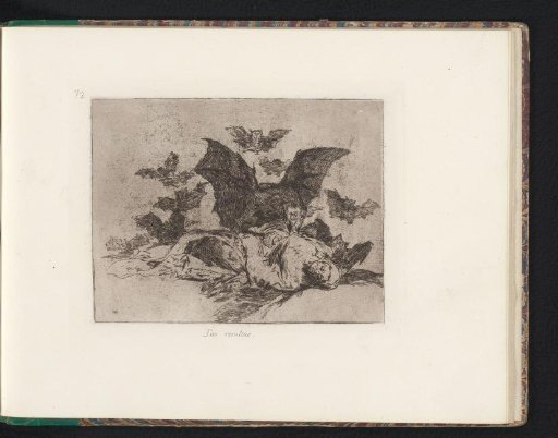 Monstrous bats feasting on the body of a fallen one