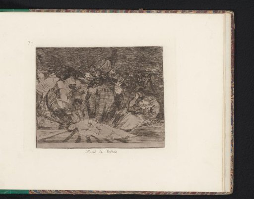 Burial of a woman surrounded by a halo of rays