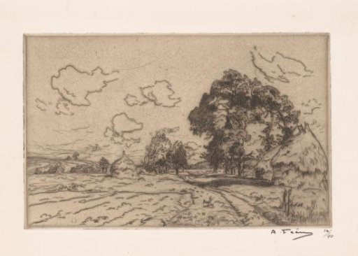 Landscape with Haystacks