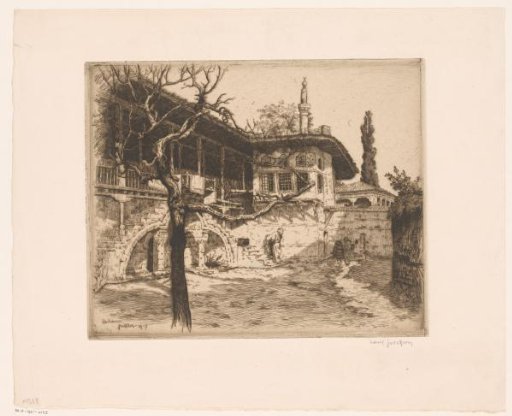 View of a Courtyard at Edessa