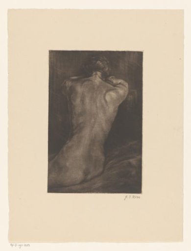 Female nude, seen from the back