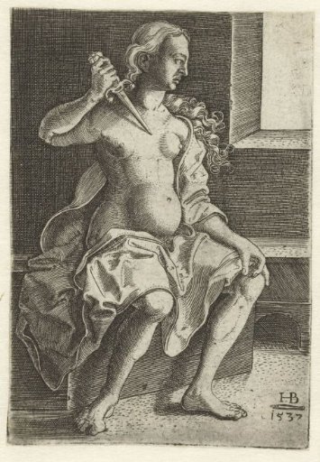 Lucretia Stabs Herself in the Breast