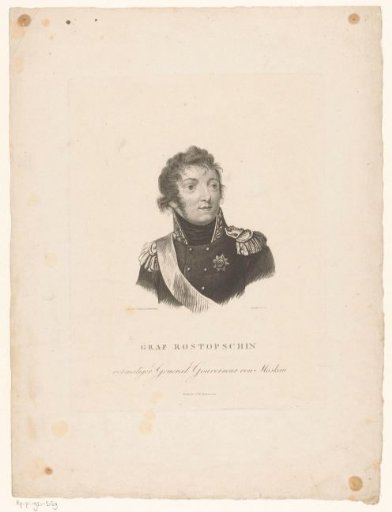 Portrait of Feodor Rostopchin