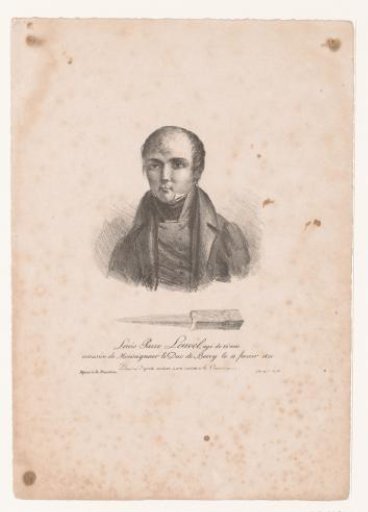 Portrait of Louis Pierre Louvel