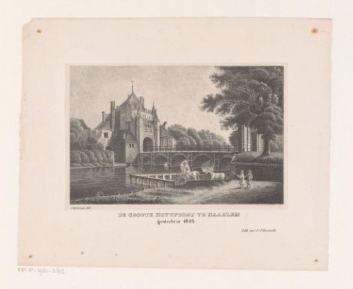View of the Grote Houtpoort at Haarlem