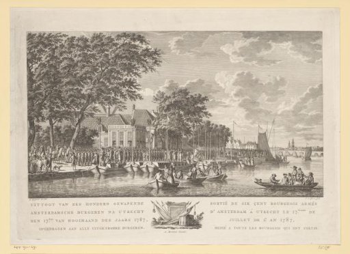 Departure of 600 Armed Amsterdam Citizens to Utrecht, 17 July 1787