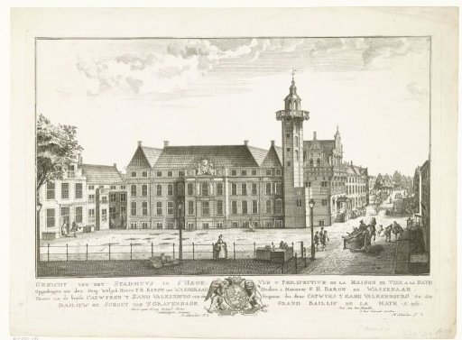 View of the Old Town Hall in The Hague