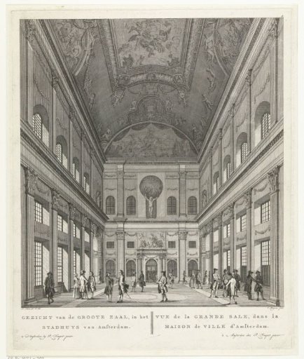 West Side of the Burgerzaal in the Town Hall on the Dam