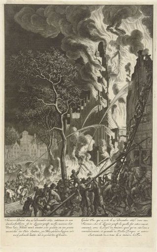 Fire on the Lauriergracht in Amsterdam, 1669