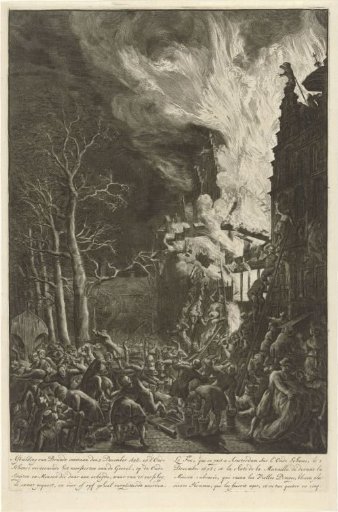 Fire on the Oude Schans in Amsterdam, 1658