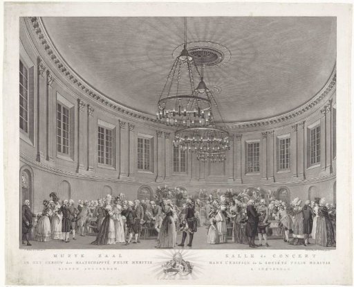 Concert hall in Felix Meritis, 1789