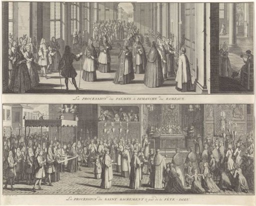Palm Procession on Palm Sunday / Sacrament Procession on Sacrament Day
