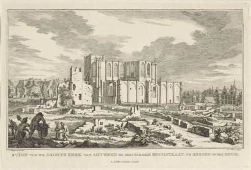 Ruin of the Great Church of Bergen op Zoom, 1748