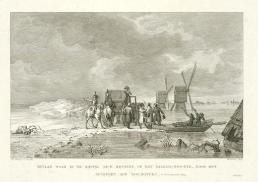 Louis Napoleon on the Dalem Dike, 1809