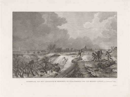 Flooding of the Linge near Kedichem, 1809