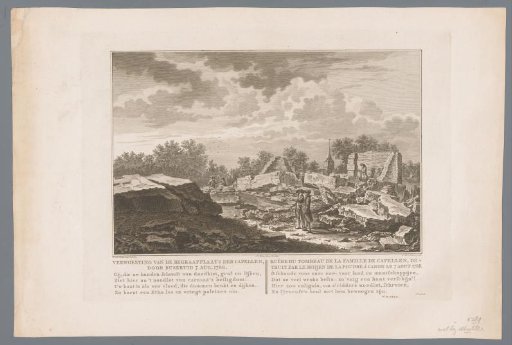 Ruin of the cemetery of the Van der Capellen family, 1788