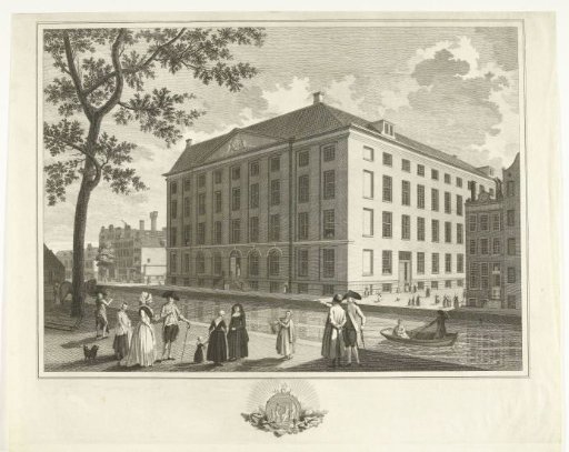 View of the Maagdenhuis in Amsterdam