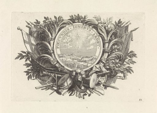 Medal with a Landscape over Which the Sun Spreads Its Rays