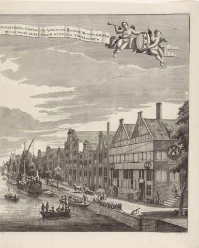 View of the Singel in Amsterdam