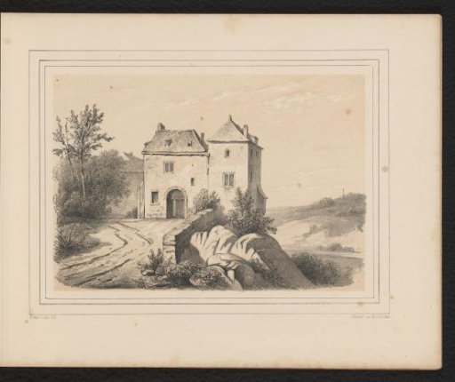 House in a hilly landscape