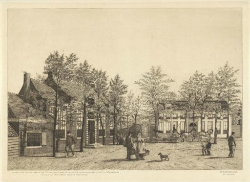 View of the Country Estate Wisseloord with Rustlust at Muiderberg