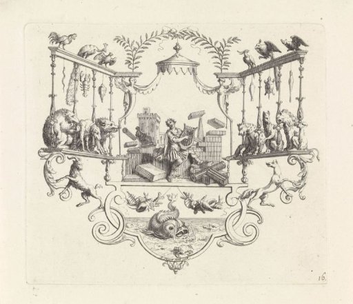 Amphion playing the lyre