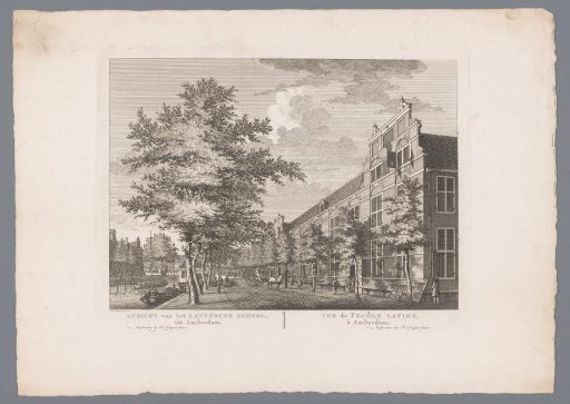 View of the Latin School in Amsterdam