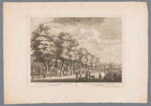 View of the Amstel Church in Amsterdam