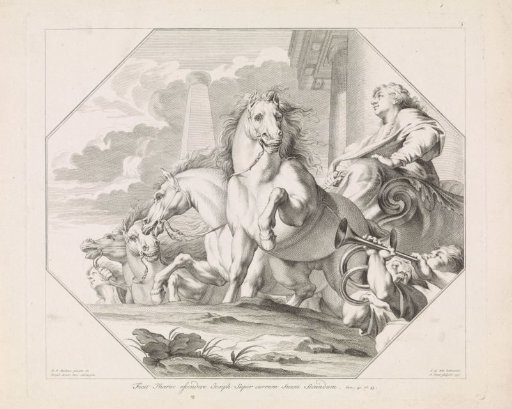 Joseph in the chariot of victory, appointed by Pharaoh over all Egypt
